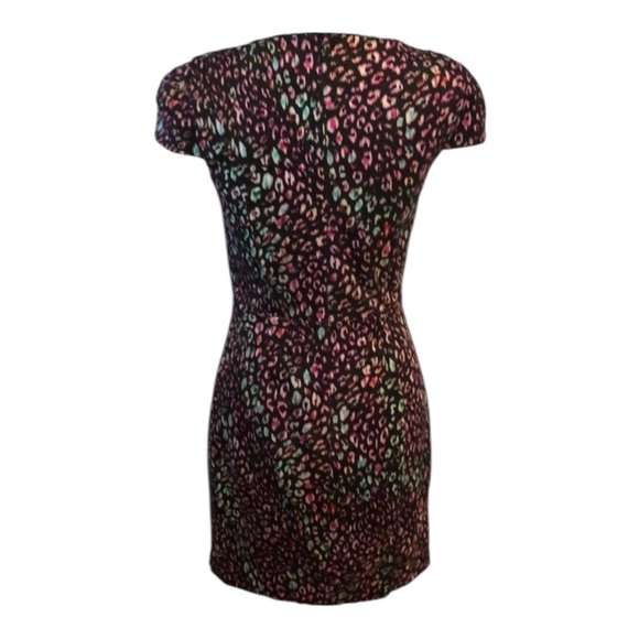French Connection multi colored leopard dress - Picture 3 of 4